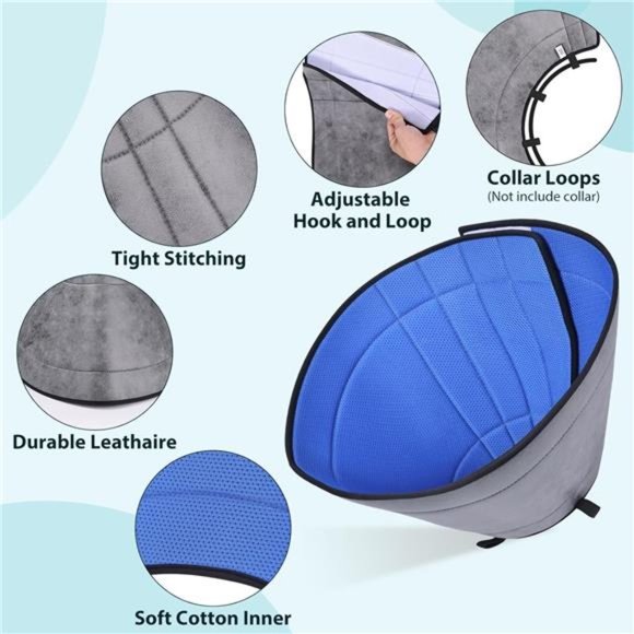 Soft Dog Cone for Large Dogs, Recovery Collar, E Collar (3(Neck: 7.75-9.5") - Picture 3 of 6